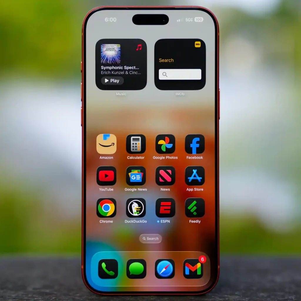 iPhone 17 Pro Max screen visibility test under direct sunlight