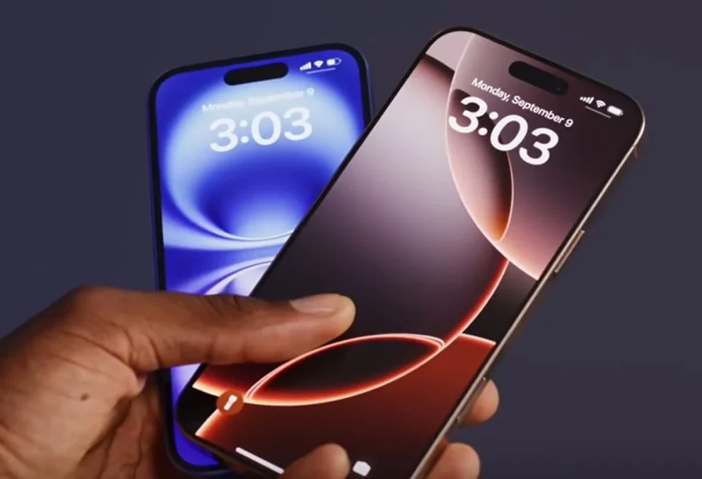 iPhone 16 Pro Display outdoor visibility and thin bezels test