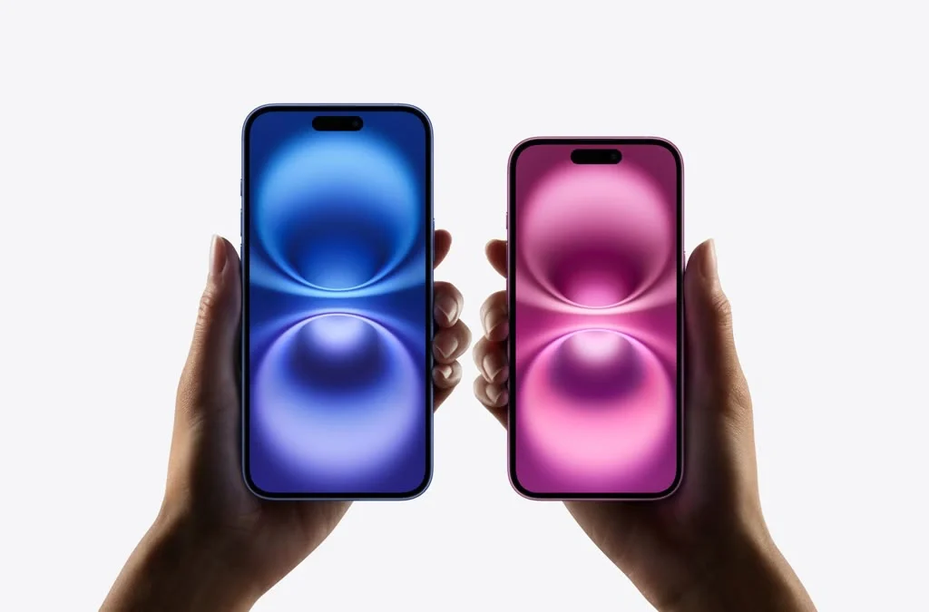 iPhone 16 Plus vertical camera setup and camera control button hands on shot