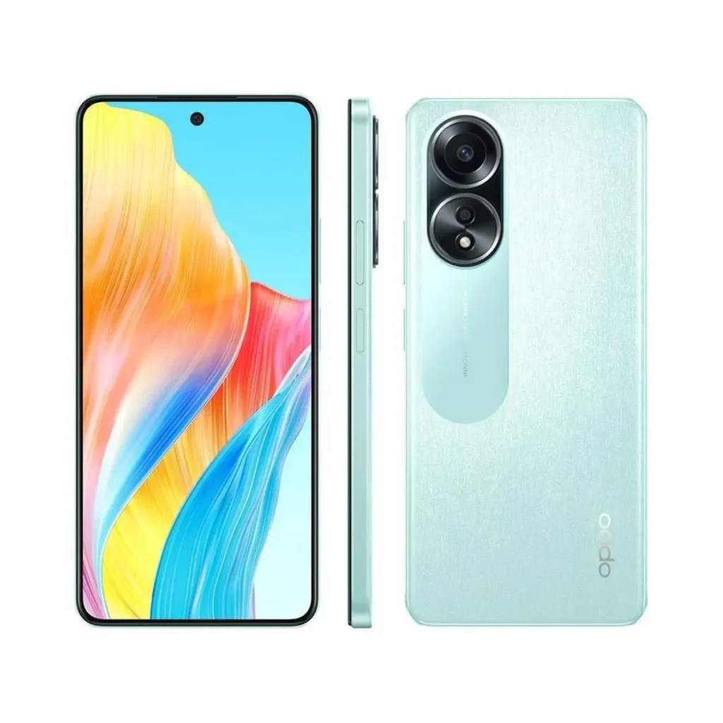 OPPO A58 6.72-inch FHD+ Sunlight Display screen showing vibrant visuals