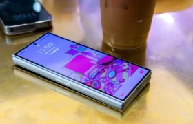 Samsung Galaxy Z Fold 6 outdoor display brightness and crease test under direct sunlight