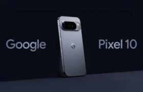 Google Pixel 10 review smartphone back panel and camera setup