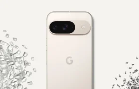 Google Pixel 9 Review showcasing back design and dual camera visor setup