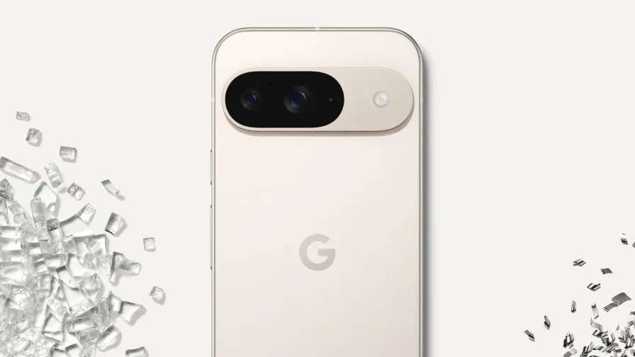 Google Pixel 9 Review showcasing back design and dual camera visor setup