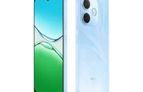 Front view of the Oppo A5 Pro display showcasing crisp screen resolution and thin bezels