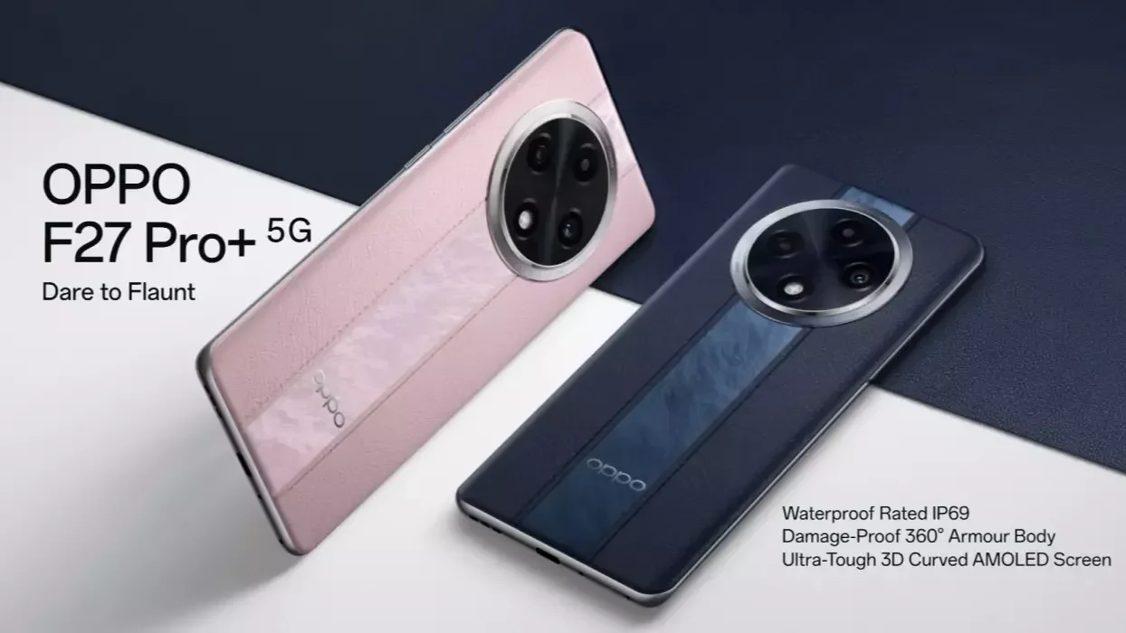 Oppo F27 Pro Plus Review showcasing curved display and leather back design