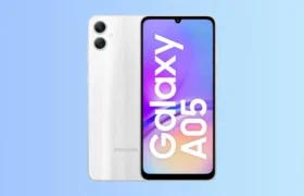 Samsung Galaxy A05 review device back panel and camera setup