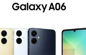 Samsung Galaxy A06 Smartphone review showing back panel and camera setup