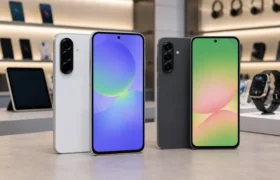 Samsung A36 Review showing front display and rear design