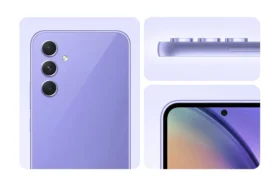 Samsung A54 Review sample showing phone back design