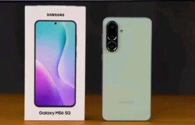 Real world testing and hands on Samsung M56 review displaying back panel and camera setup