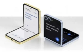 Samsung Galaxy Z Flip 6 Review hands on showing foldable inner display
