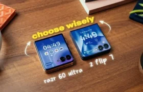 Samsung Z Flip 7 review foldable display and hinge close-up