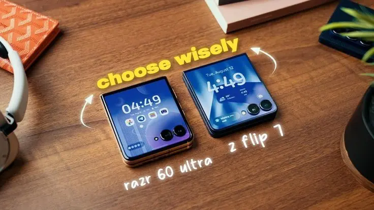 Samsung Z Flip 7 review foldable display and hinge close-up