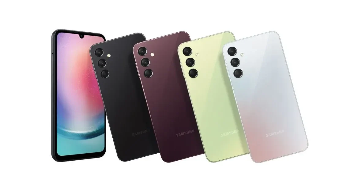 Samsung A24 Review real world testing showing display and camera setup
