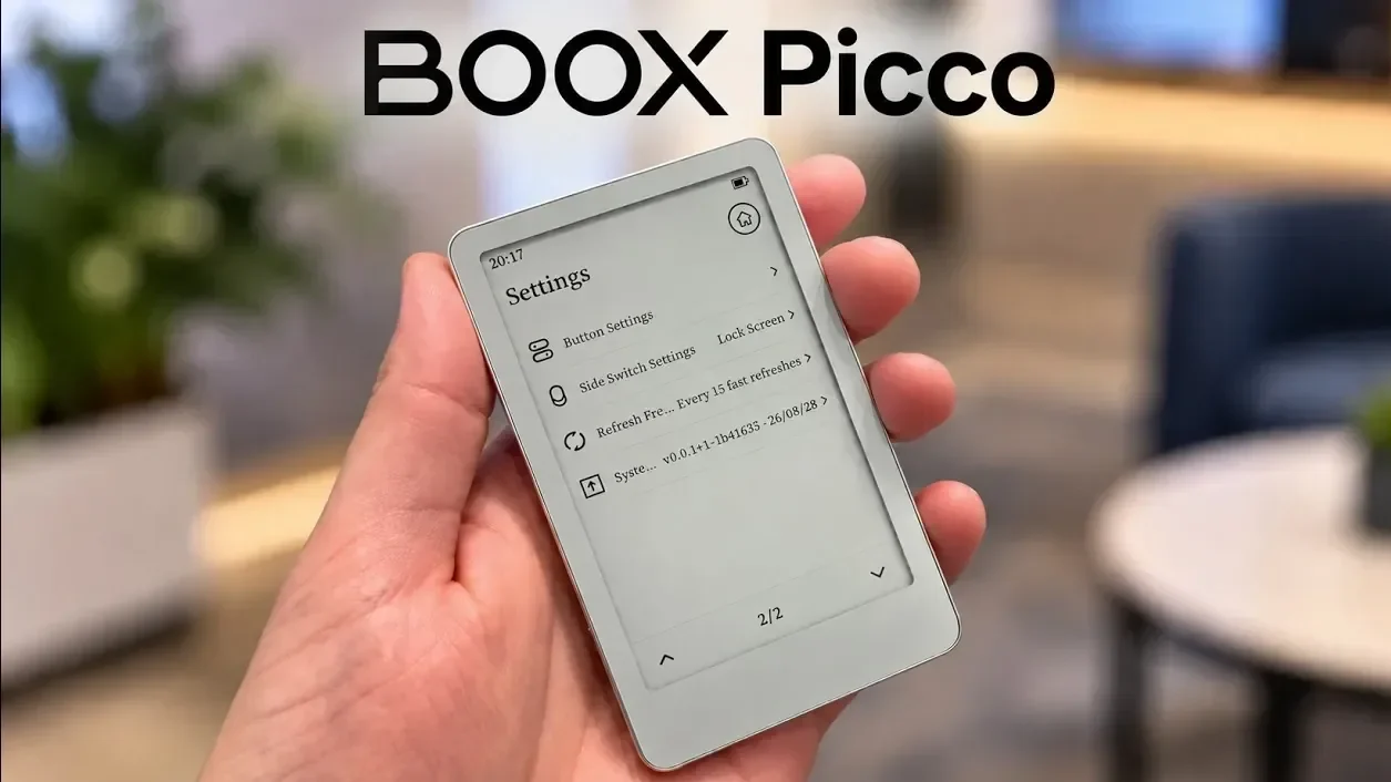 Boox Picco eReader Specs और कॉम्पैक्ट पॉकेट डिजाइन