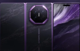 Huawei Mate XT Ultimate Design tri-fold smartphone unfolded display
