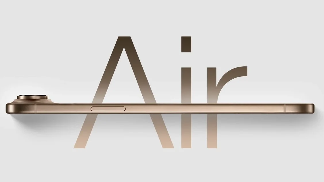 iPhone 17 Air review sample showing ultra-thin titanium design and display