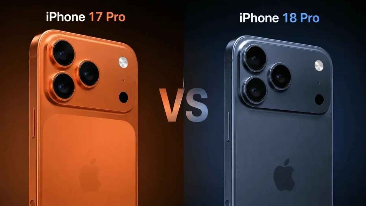 iPhone 18 Pro vs iPhone 17 Pro comparison showcasing display and camera updates