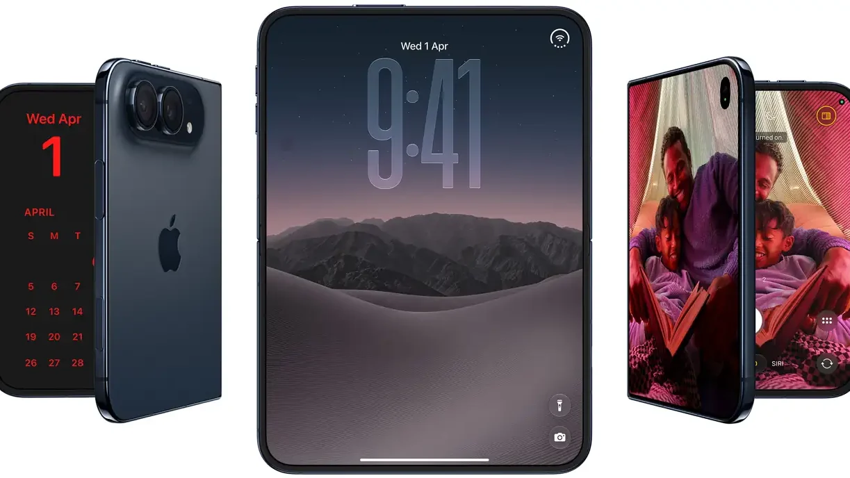 iPhone Duo Foldable Concept डुअल स्क्रीन और 360 डिग्री हिंज डिजाइन