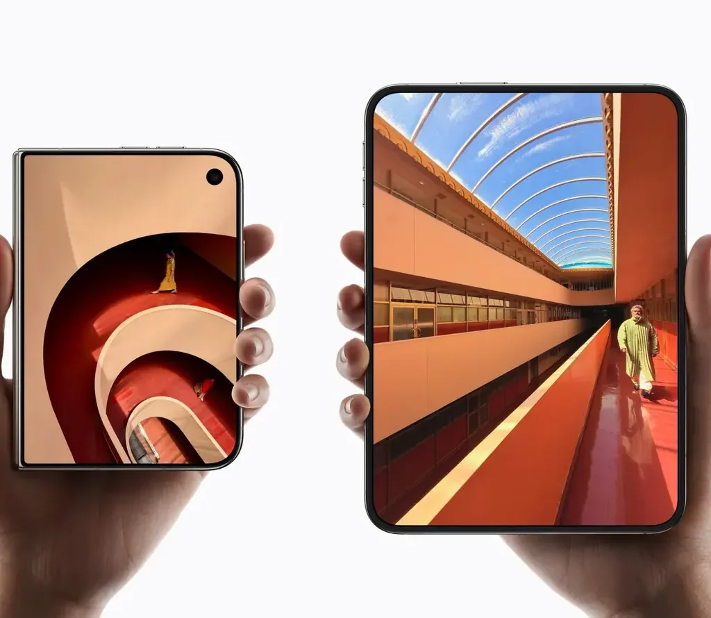 iPhone Duo Geekbench leak displaying benchmark scores on foldable screen