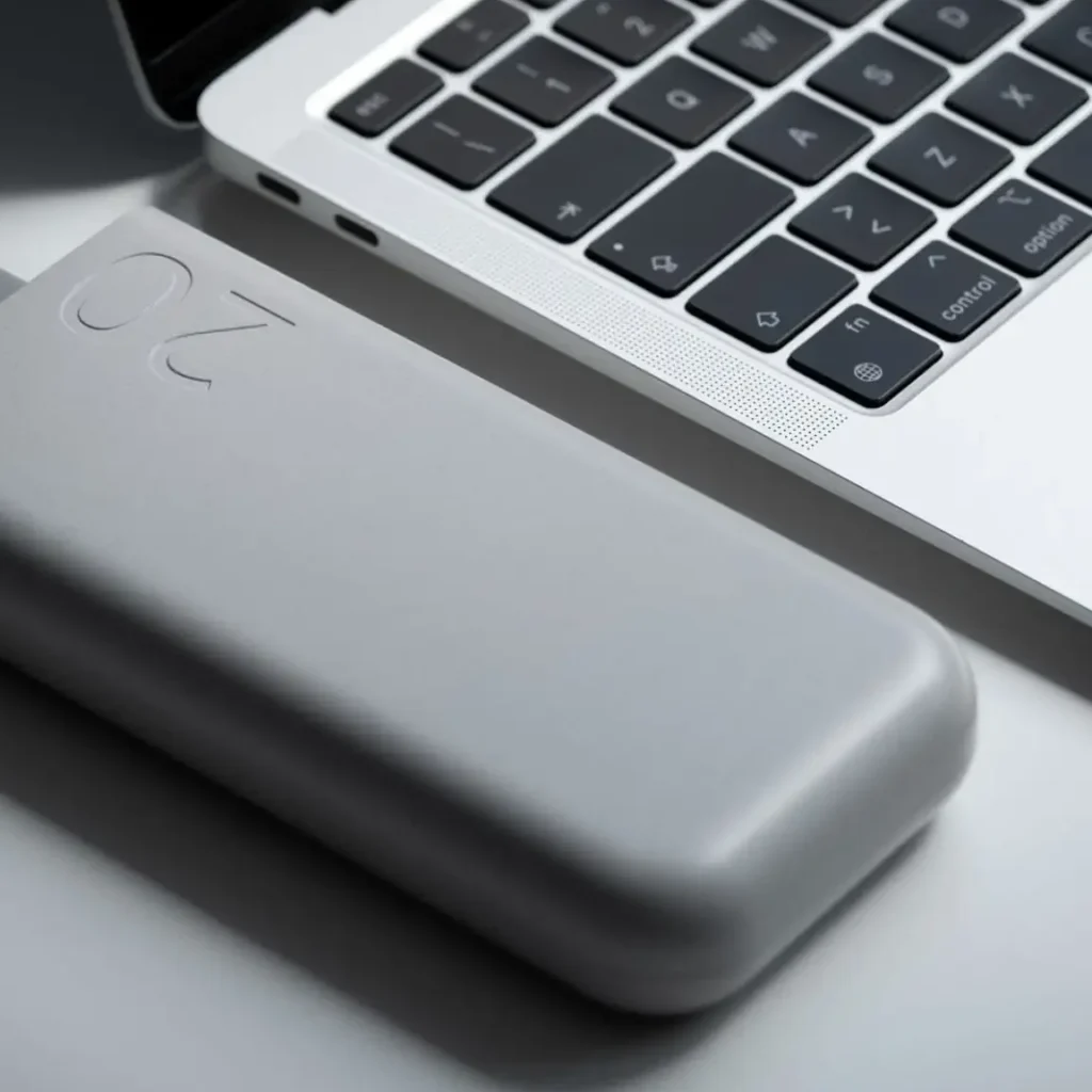 power bank to charge laptop connected via type-c cable