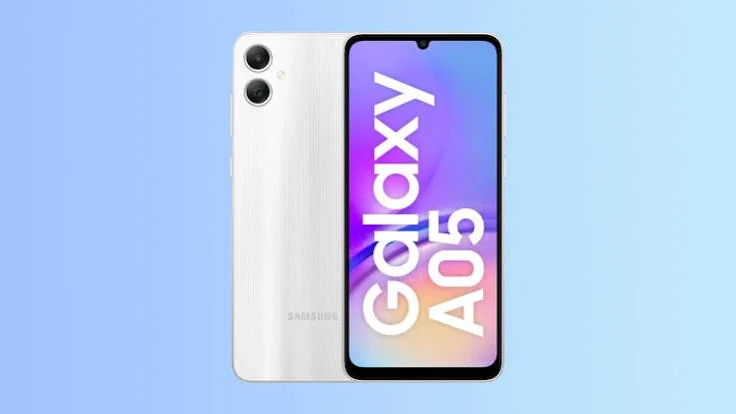 Samsung Galaxy A05 review device back panel and camera setup