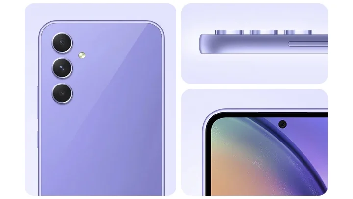 Samsung A54 Review sample showing phone back design