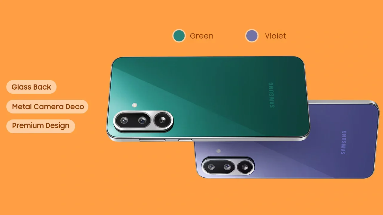 Samsung Galaxy F56 Review showing display design and camera module