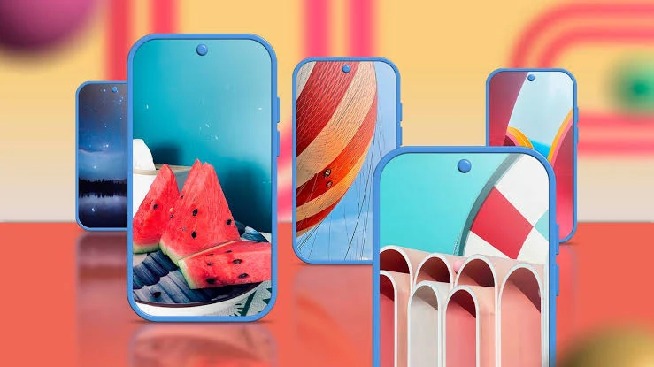amazing phone wallpapers showcased on a modern high-refresh smartphone screen