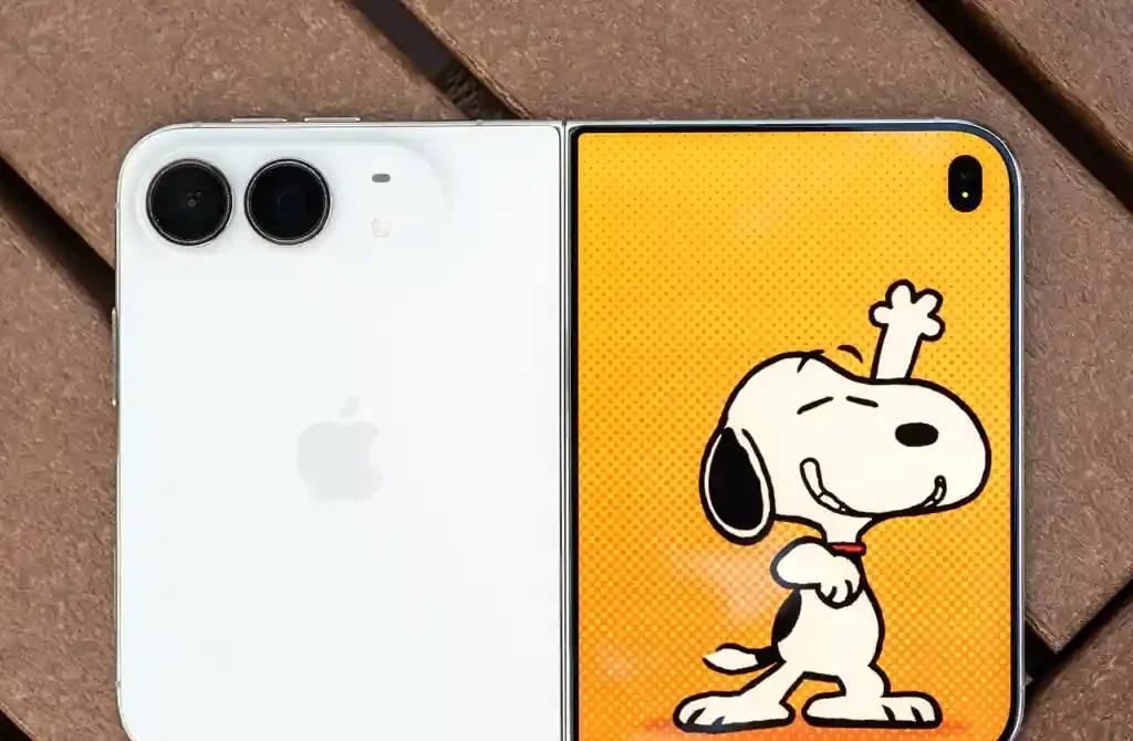 Apple iPhone Duo review highlighting the 7.6-inch folding titanium display