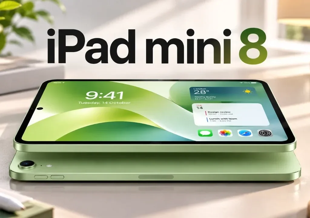iPad mini 8 leaks showing thin bezels and OLED display mockup