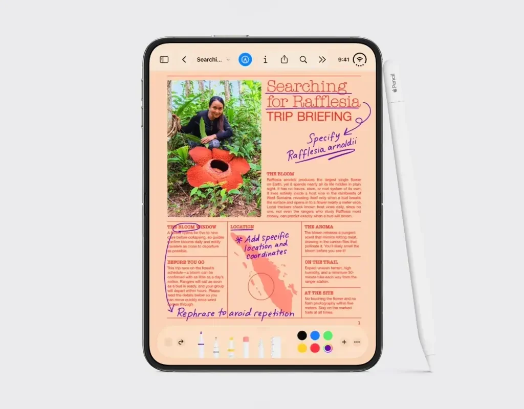 iPhone Duo Apple Pencil support precision sketching on dual foldable OLED screens