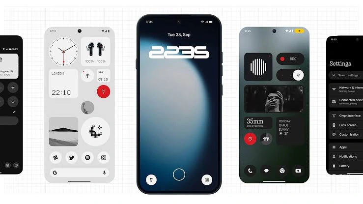 Nothing OS 5.0 beta update interface running on Nothing Phone 2a