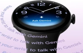 Pixel Watch 5 with LTE in Olive on wrist showing AMOLED display