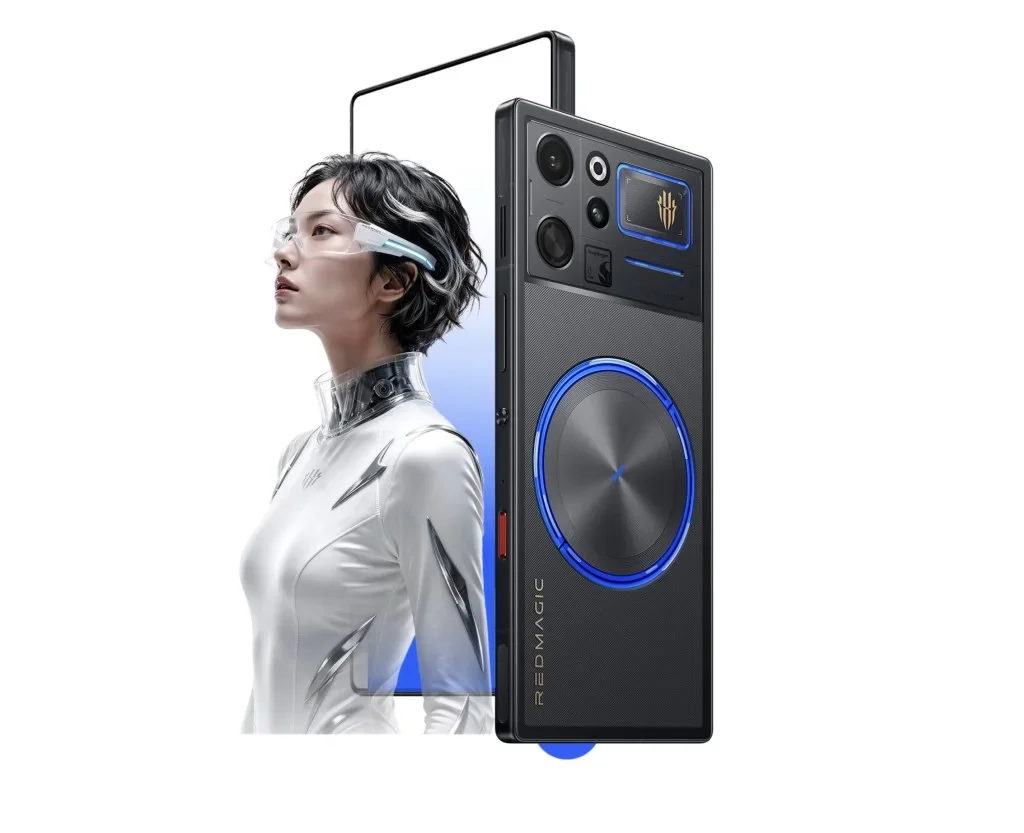 RedMagic 12 Pro+ launch showing transparent rear design and illuminated RGB liquid cooling