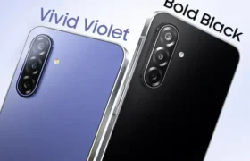 Samsung Galaxy F70 5G build design side profile and hand grip