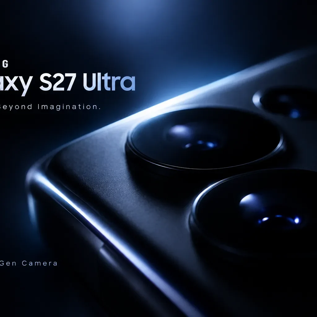 Samsung Galaxy S27 Ultra camera module showing triple lens layout