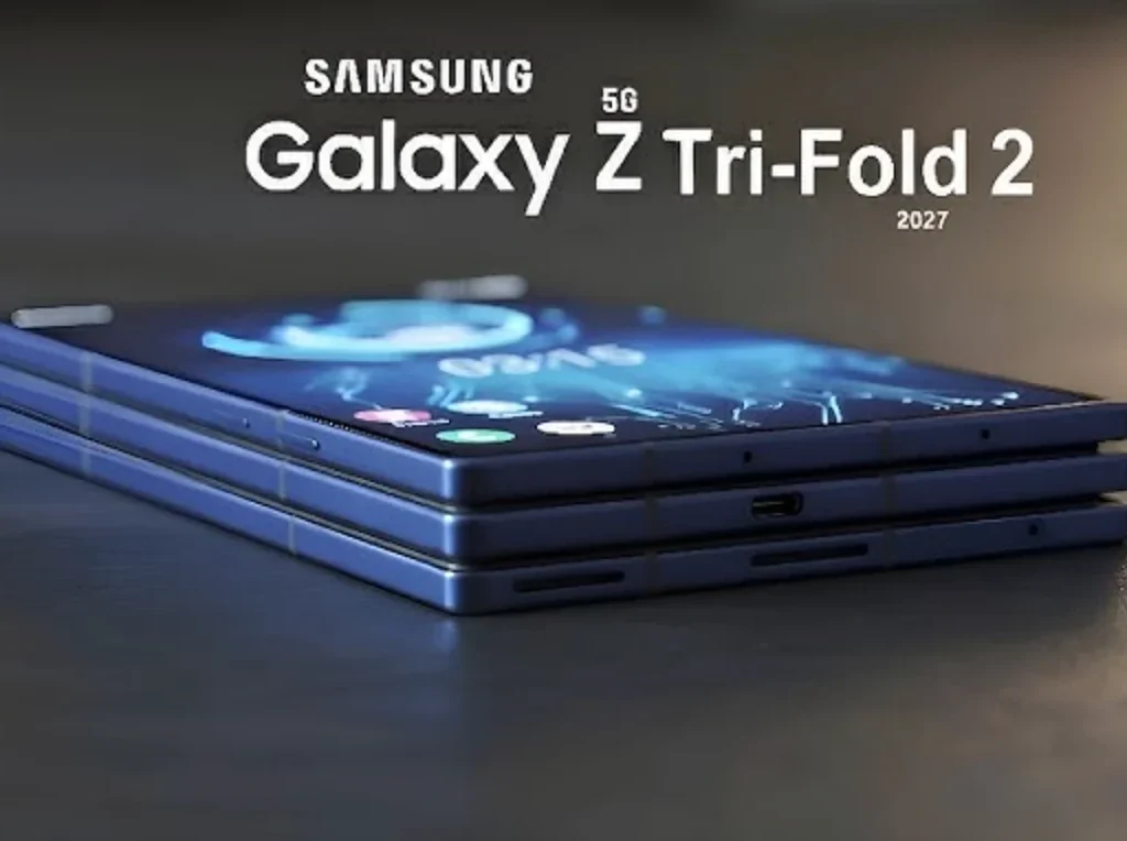 Galaxy Z TriFold 2 development engineering mule showing unfolded triple screen