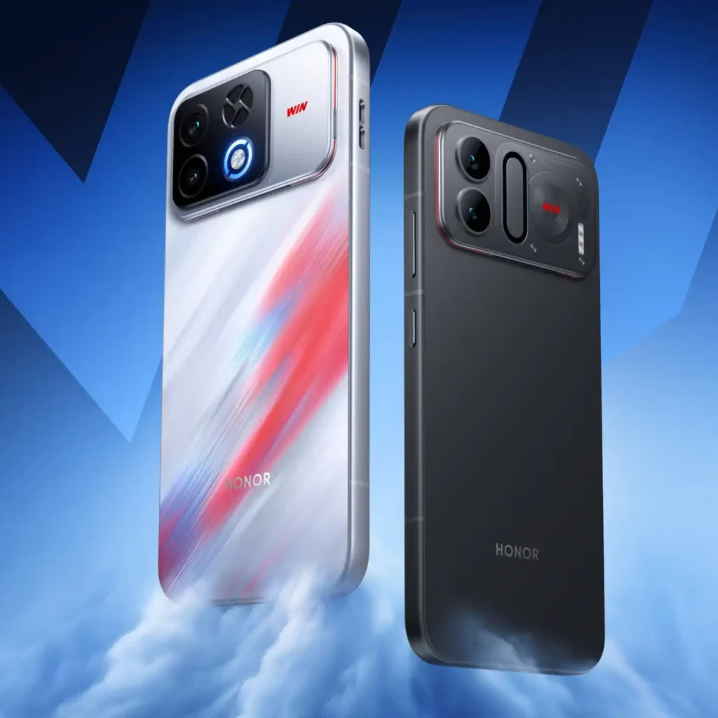 Snapdragon 8 Elite Gen 6 gaming phone showing built-in active cooling fan and camera module