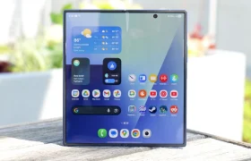 Samsung Galaxy Z Fold 7 main display outdoor brightness and crease visibility test